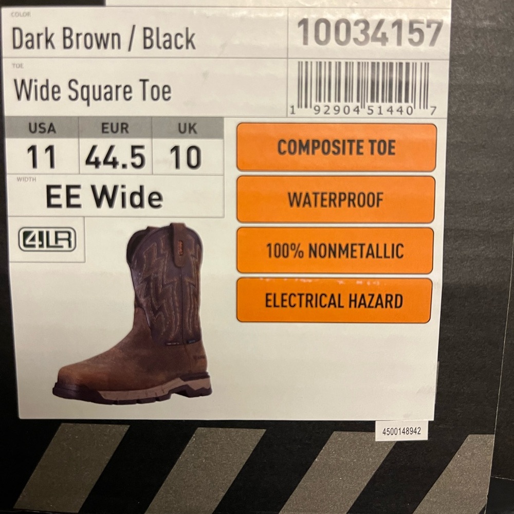 Ariat Rebar Flex Composite Toe Brown and Black Boots